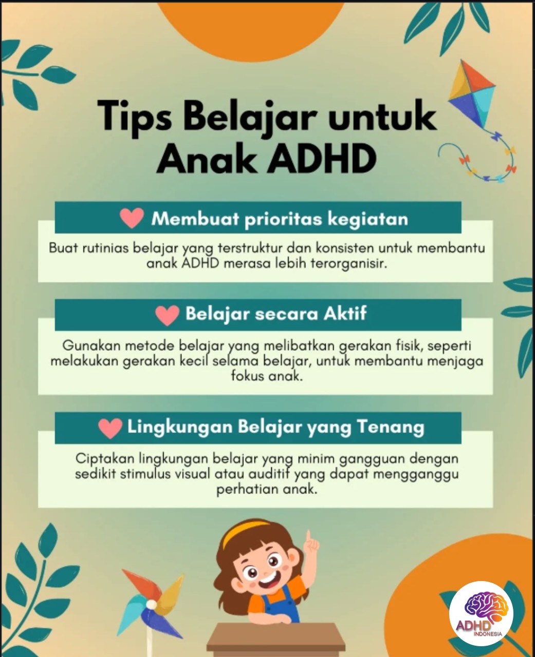 Strategi Belajar yang Cocok untuk Anak ADHD di Kabupaten Tapanuli Tengah